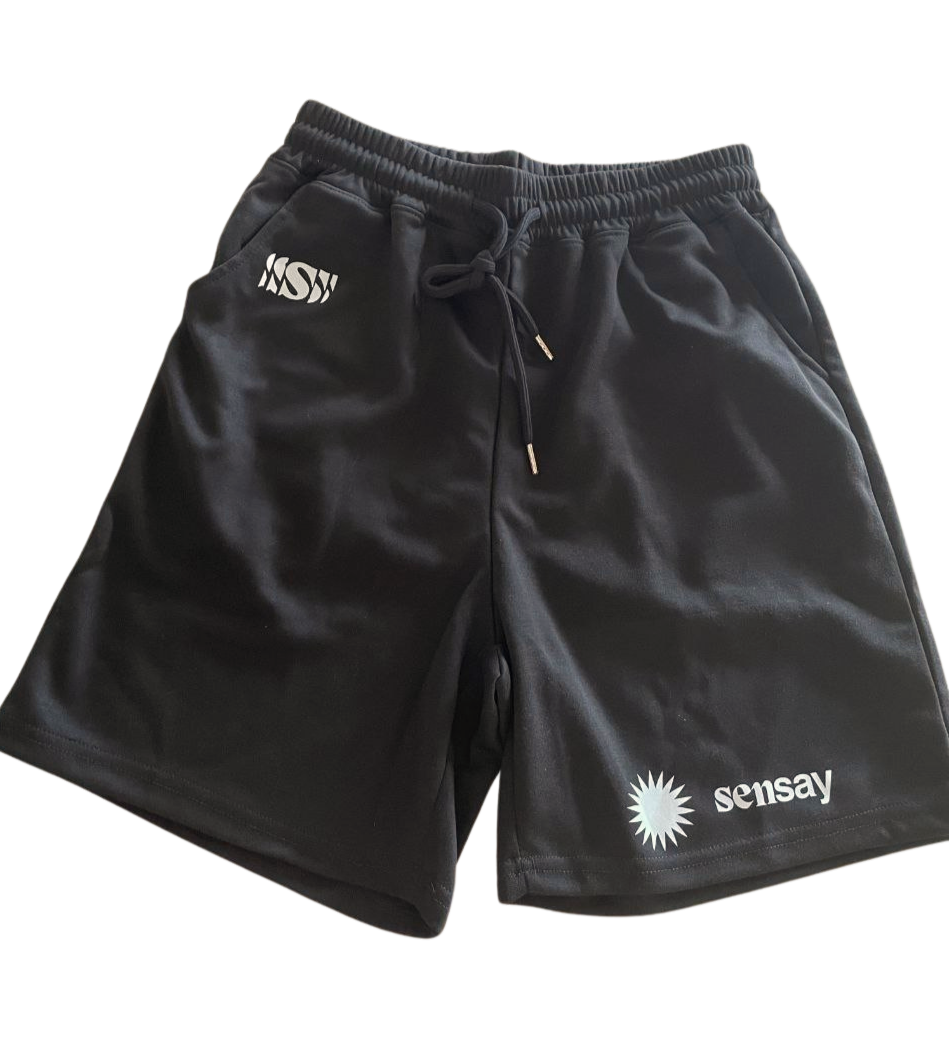 Black Cotton Shorts